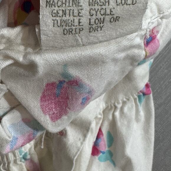 Vintage Wee Clancy x Hanna Andersson Girls 6-12 Month 70 cm Floral Bubble Romper - Picture 9 of 9